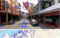 Карта Паттайи со спутника — улицы и дома онлайн