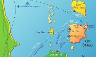 Остров Панган в Таиланде: что посмотреть и когда ехать Подробная карта пангана
