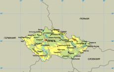 Подробная карта сказочной чехии с городами на русском языке